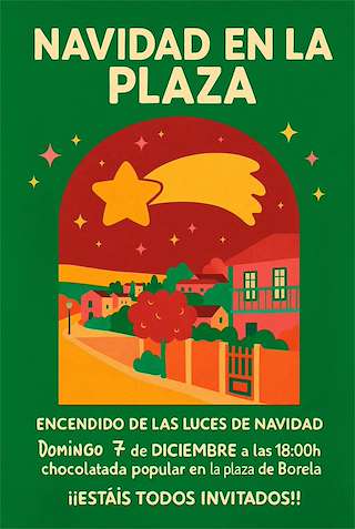 Fechas, información, programa, cartel, imágenes, mapa y ubicación de Encencido de las Luces de Navidad de Borela  (2025)  en  Cerdedo-Cotobade