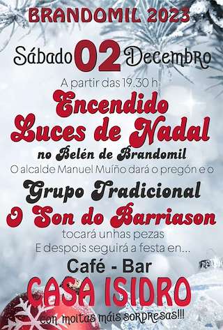 Encendido de las Luces de Navidad de Brandomil en Zas