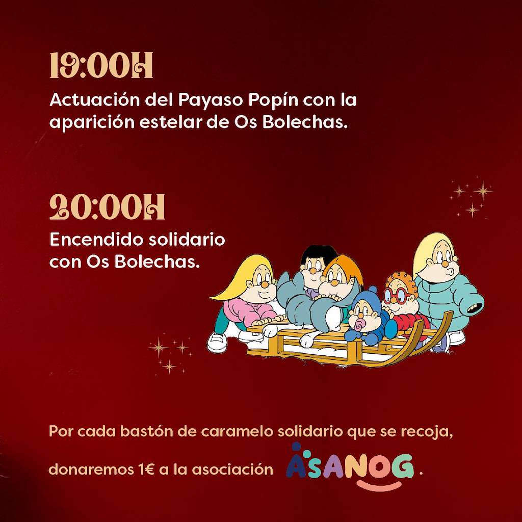 Encendido de Luces de Navidad del C. Cial. As Cancelas en Santiago de Compostela