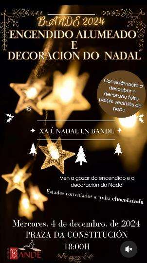 Encendido do Alumeado de Nadal en Bande
