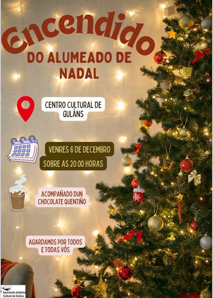 Encendido do Alumeado de Nadal de Guláns en Ponteareas