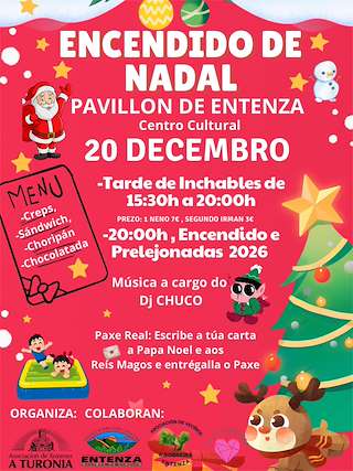 Fechas, información, programa, cartel, imágenes, mapa y ubicación de Encendido do Nadal de Entenza (2025)  en  Salceda de Caselas