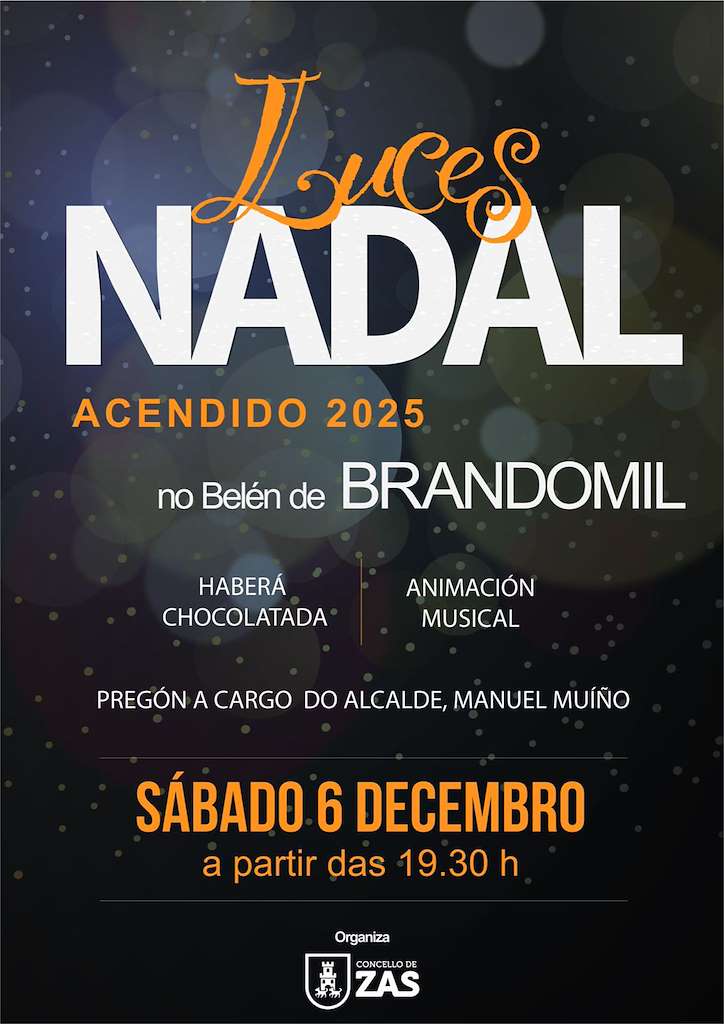 Encendido de las Luces de Navidad de Brandomil en Zas
