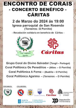 Encontro de Corais Concerto Benefico Caritas en O Porriño