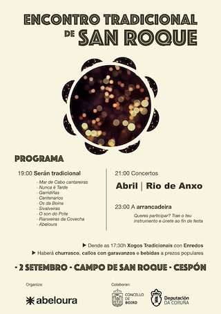 Encontro tradicional de San Roque de Cespón en Boiro