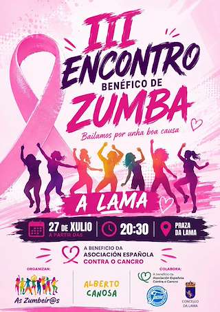 Fechas, información, programa, cartel, imágenes, mapa y ubicación de III Encontro Benéfico de Zumba (2026)  en  A Lama