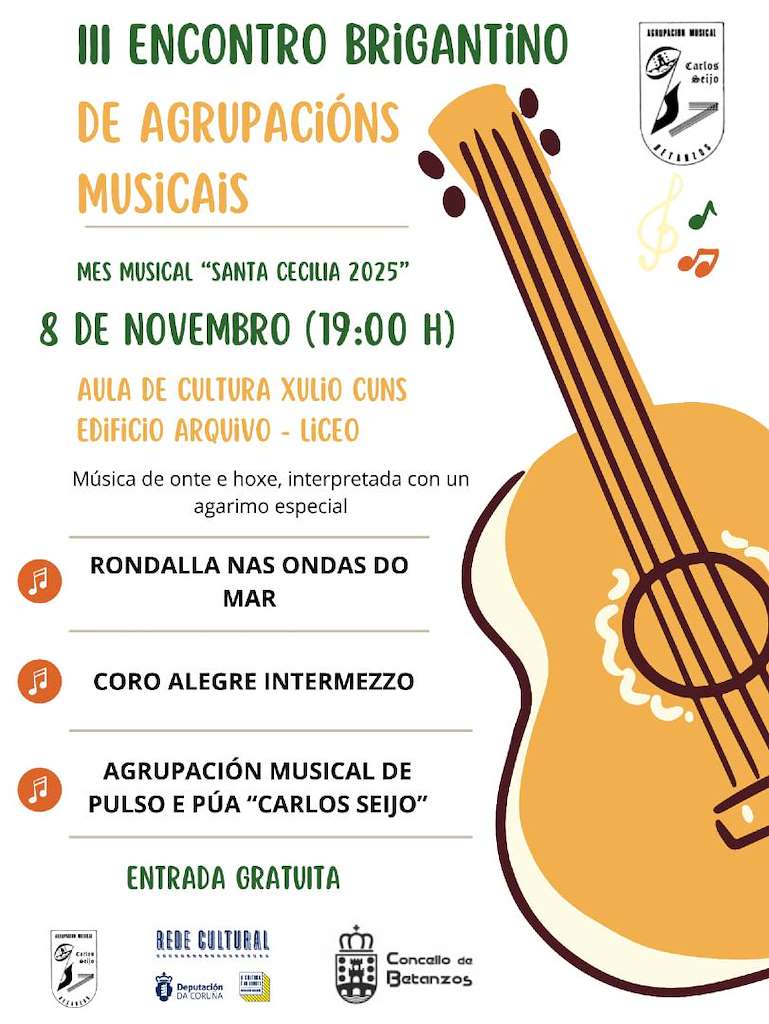 III Encontro Brigantino de Agrupacións Musicais en Betanzos