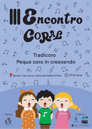 Fechas, información, programa, cartel, imágenes, mapa y ubicación de III Encontro Coral   en  Fene