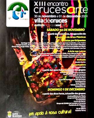 Fechas, información, programa, cartel, imágenes, mapa y ubicación de XIII Encontro Crucesarte  en  Vila de Cruces