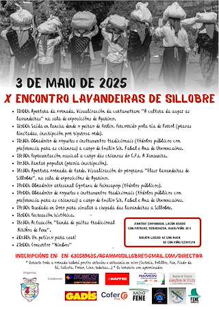 Fechas, información, programa, cartel, imágenes, mapa y ubicación de X Encontro das Lavandeiras de Sillobre  en  Fene
