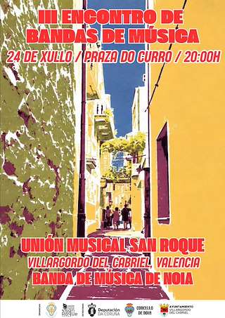 Fechas, información, programa, cartel, imágenes, mapa y ubicación de III Encontro de Bandas de Música  (2026)  en  Noia