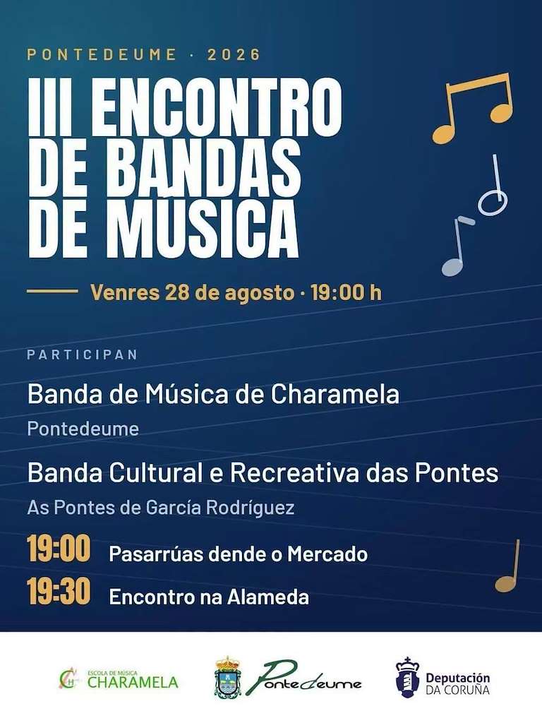 III Encontro de Bandas de Música (2026) en Pontedeume