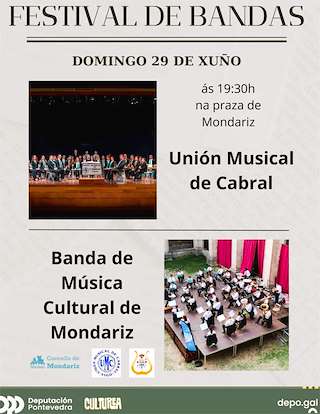 Fechas, información, programa, cartel, imágenes, mapa y ubicación de Encontro de Bandas  en  Mondariz