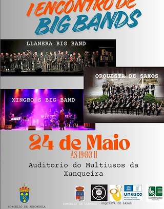 Fechas, información, programa, cartel, imágenes, mapa y ubicación de I Encontro de Big Bands (2026)  en  Redondela