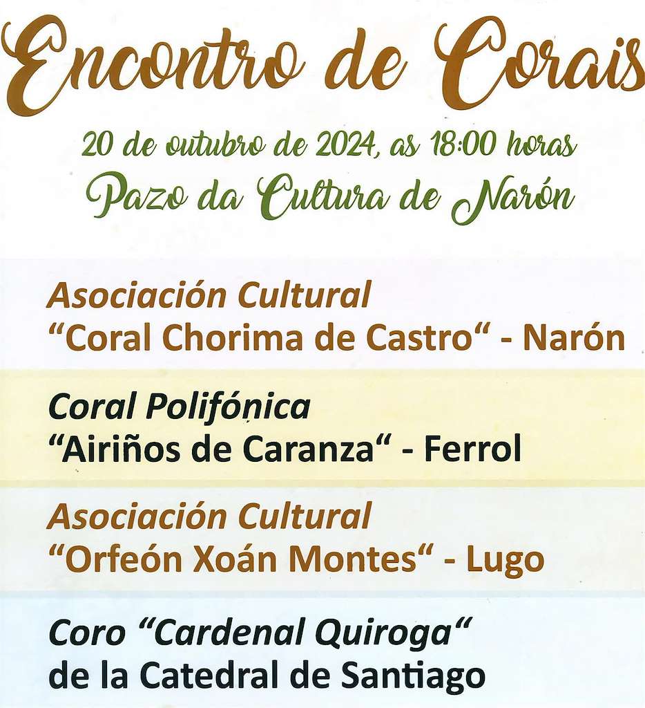 Encontro de Corais en Narón