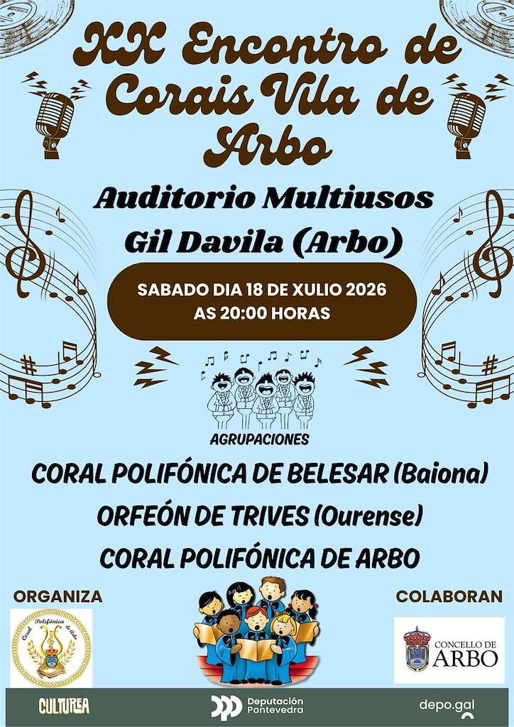 XX Encontro de Corais Vila de Arbo  (2026)