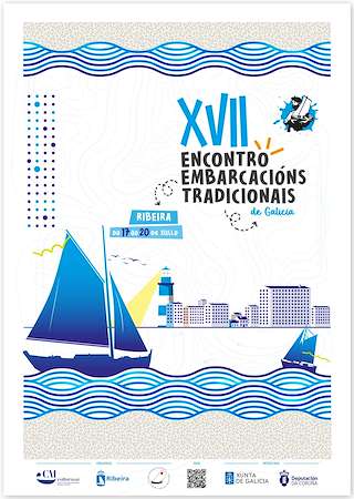 Fechas, información, programa, cartel, imágenes, mapa y ubicación de XVII Encontro de Embarcacións Tradicionais  en  Ribeira