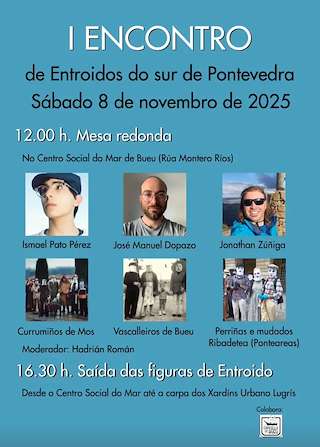 Fechas, información, programa, cartel, imágenes, mapa y ubicación de I Encontro de Entroidos do Sur de Pontevedra  (2025)  en  Bueu