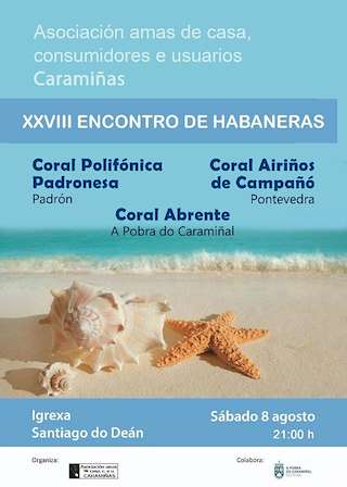 Fechas, información, programa, cartel, imágenes, mapa y ubicación de XXVIII Encontro de Habaneras (2026)  en  A Pobra do Caramiñal