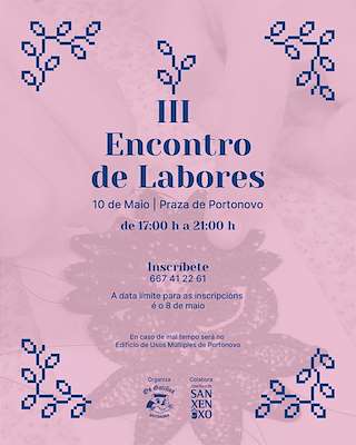 Fechas, información, programa, cartel, imágenes, mapa y ubicación de III Encontro de Labores  en  Sanxenxo