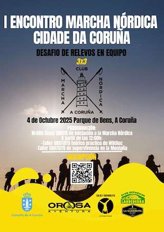 Fechas, información, programa, cartel, imágenes, mapa y ubicación de I Encontro de Marcha Nórdica (2025)  en  A Coruña
