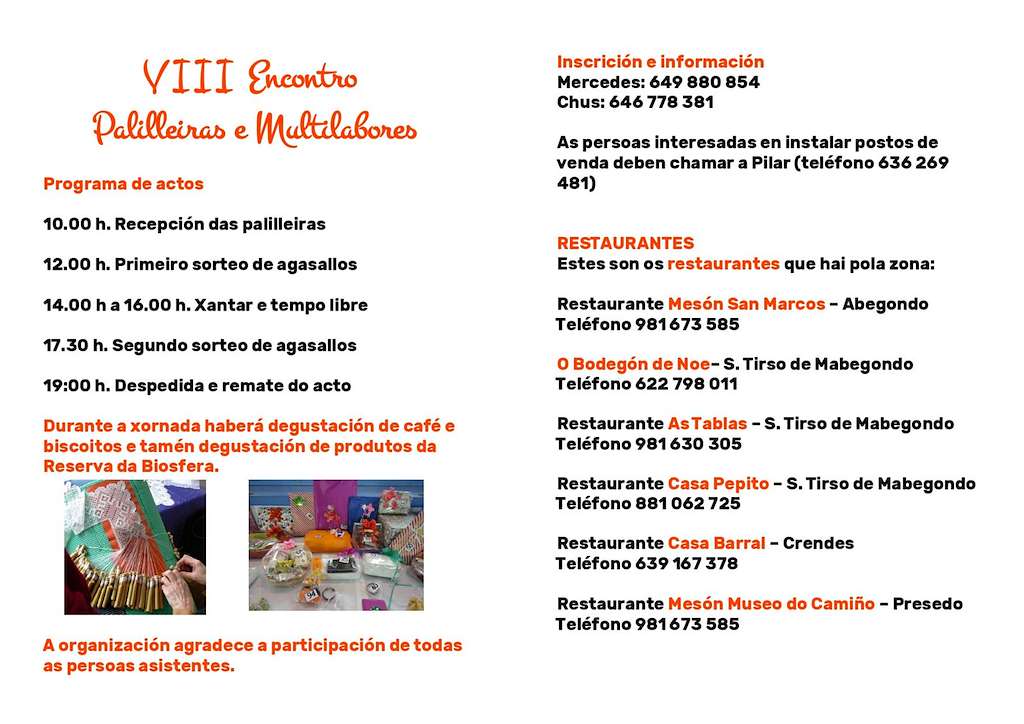 VIII Encontro de Palilleiras e Multilabores en Abegondo