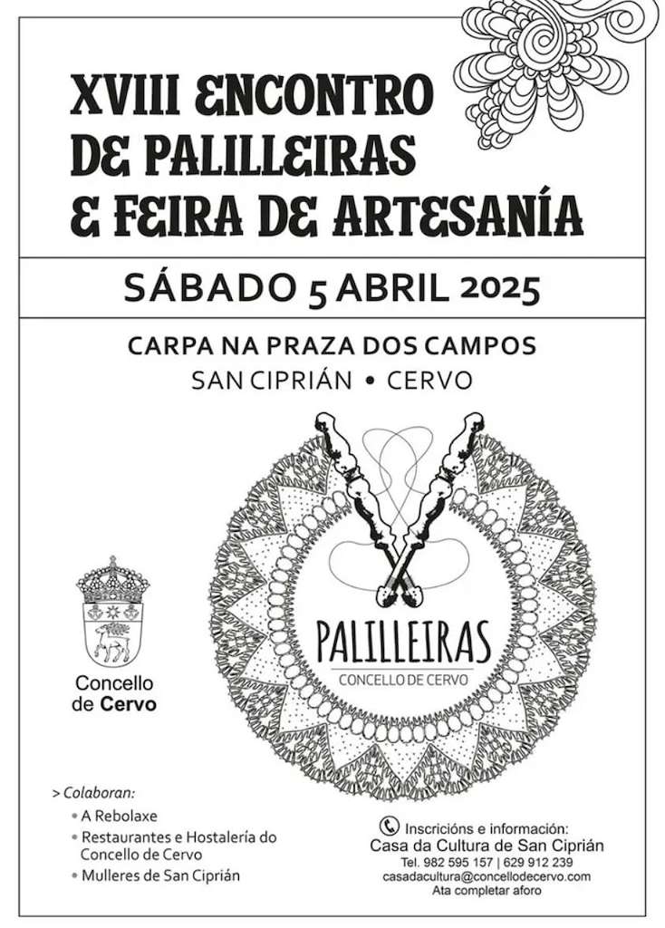XVIII Encontro de Palilleiras - Feira de Artesanía (2025) en Cervo