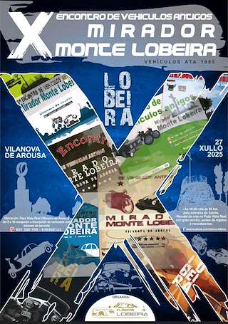 Fechas, información, programa, cartel, imágenes, mapa y ubicación de X Encontro de Vehículos Antigos de Monte Lobeira  en  Vilanova de Arousa