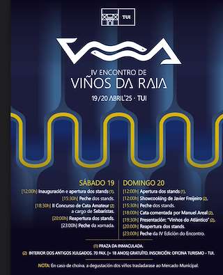 Fechas, información, programa, cartel, imágenes, mapa y ubicación de IV Encontro de Viños da Raia  en  Tui