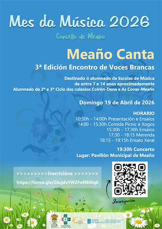 Fechas, información, programa, cartel, imágenes, mapa y ubicación de III Encontro de Voces Brancas - Meaño Canta (2026)