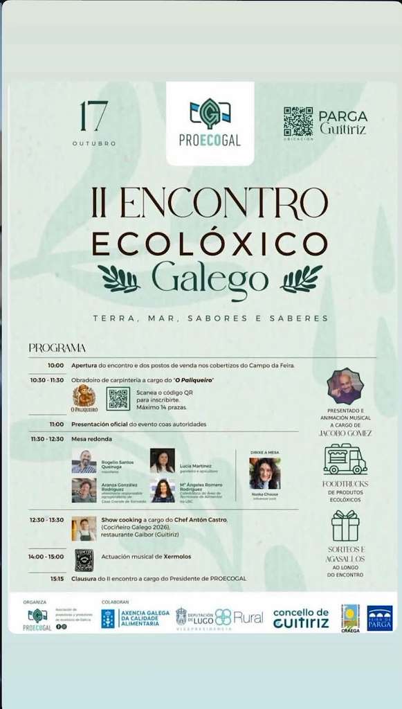 II Encontro Ecolóxico Galego de Parga (2026) en Guitiriz