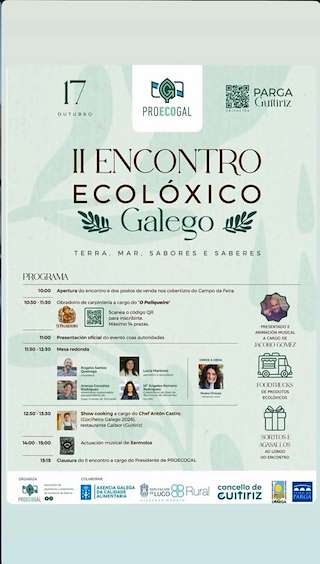 Fechas, información, programa, cartel, imágenes, mapa y ubicación de II Encontro Ecolóxico Galego de Parga (2026)  en  Guitiriz