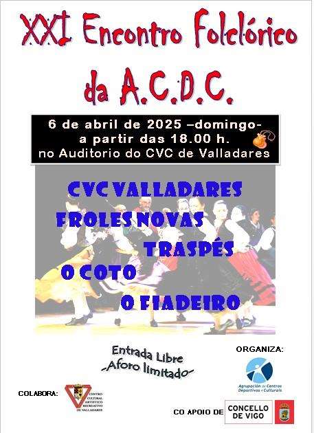 XXI Encontro Folclórico de Valladares (2025) en Vigo