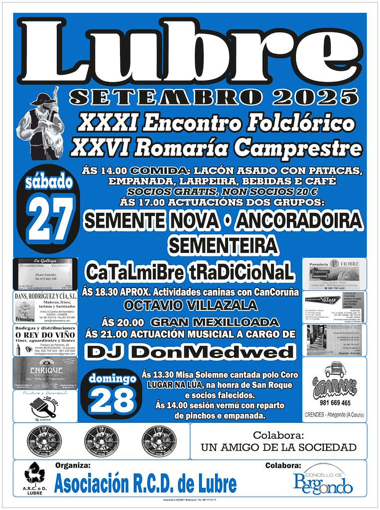 XXXI Encontro Folclórico e XXVI Romaría Campestre de Lubre  en Bergondo