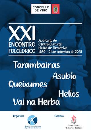 Fechas, información, programa, cartel, imágenes, mapa y ubicación de XXI Encontro Folclórico (2025)  en  Vigo