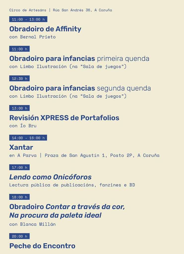 XXIII Encontro Galego de Ilustración (2026) en A Coruña