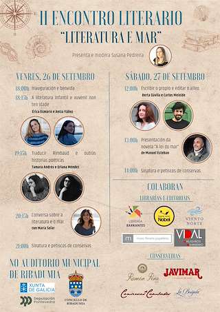Fechas, información, programa, cartel, imágenes, mapa y ubicación de II Encontro Literario - Literatura e Mar (2025)  en  Ribadumia