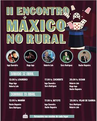 Fechas, información, programa, cartel, imágenes, mapa y ubicación de II Encontro Máxico no Rural  en  Sarria