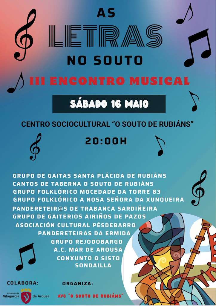 II Encontro Musical As Letras no Souto (2026) en Vilagarcía de Arousa