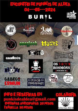 Fechas, información, programa, cartel, imágenes, mapa y ubicación de Encontro Punkis De Aldea (2025)  en  Sarria