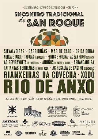 Fechas, información, programa, cartel, imágenes, mapa y ubicación de Encontro tradicional de San Roque de Cespón (2026) en Boiro