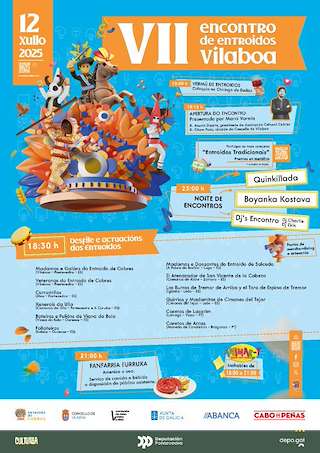 Fechas, información, programa, cartel, imágenes, mapa y ubicación de VII Encuentro de Carnavales  en  Vilaboa