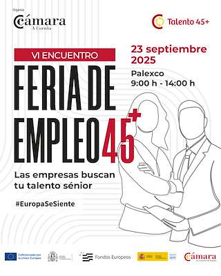 Fechas, información, programa, cartel, imágenes, mapa y ubicación de VI Encuentro Feira de Empleo 45+  en  A Coruña