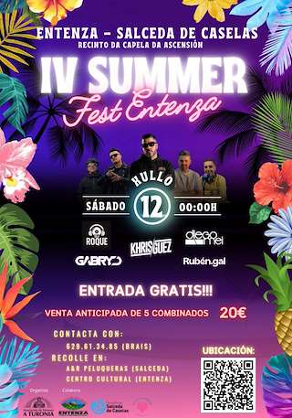 Fechas, información, programa, cartel, imágenes, mapa y ubicación de IV Entenza Summer Fest  en  Salceda de Caselas