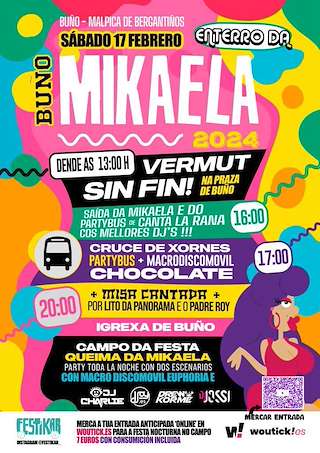 Enterro da Mikaela de Buño en Malpica de Bergantiños