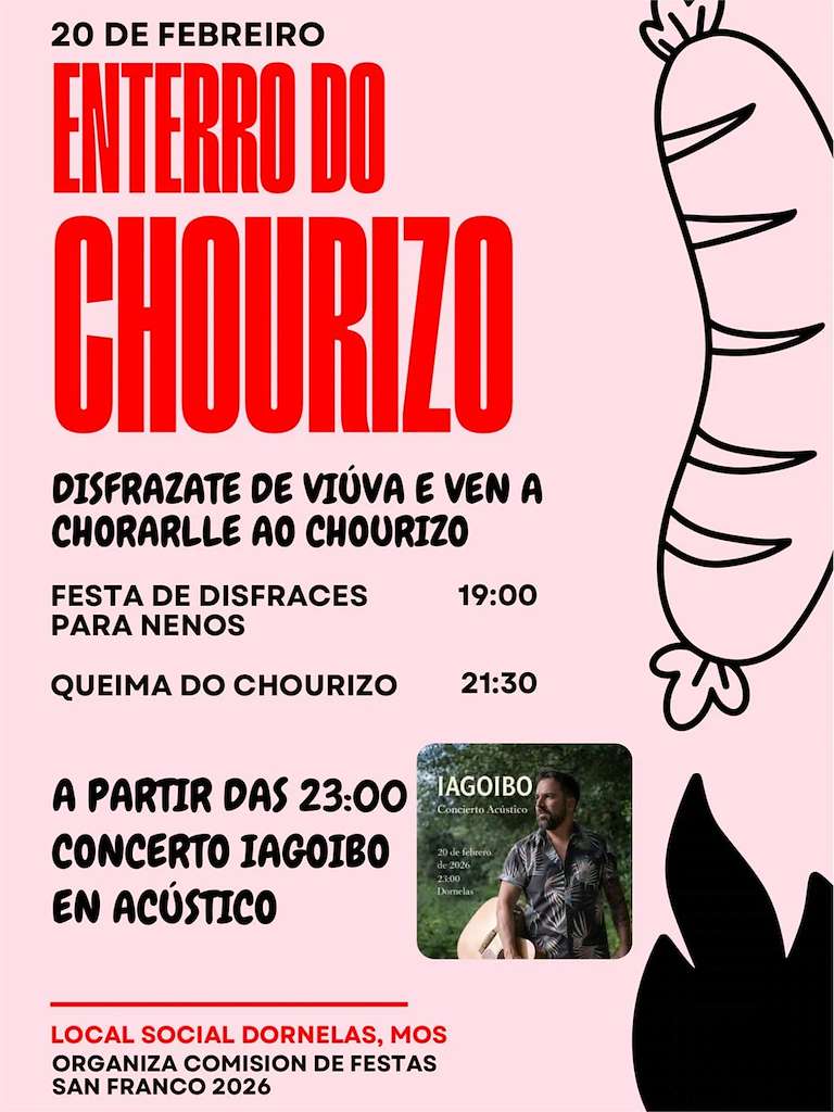 Enterro do Chourizo de Dornelas en Mos
