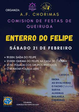 Fechas, información, programa, cartel, imágenes, mapa y ubicación de Enterro do Felipe  en  O Porto do Son
