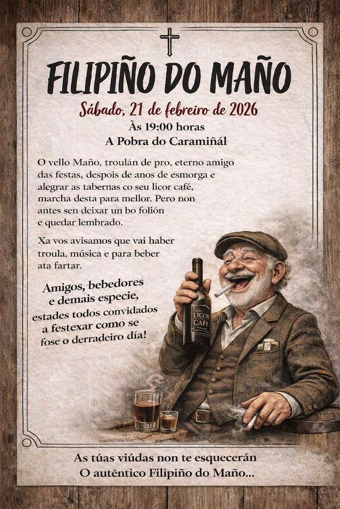 Enterro do Filipiño do Maño  en A Pobra do Caramiñal