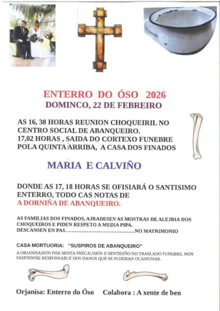 Enterro do Óso de Abanqueiro en Boiro