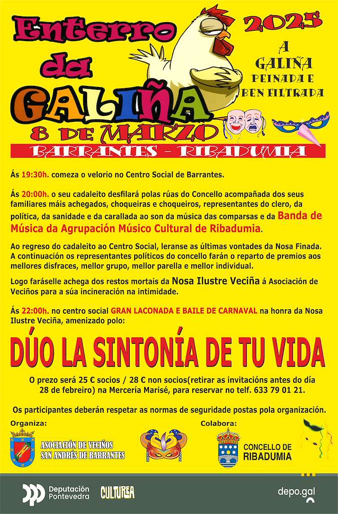 Entierro de la Galliña de Barrantes en Ribadumia
